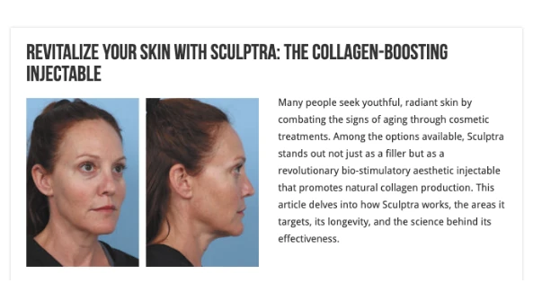 Naples Aesthetic Institute weighs in on Sculptra and rejuvenated, youthful skin. Health & Wellness Magazine.