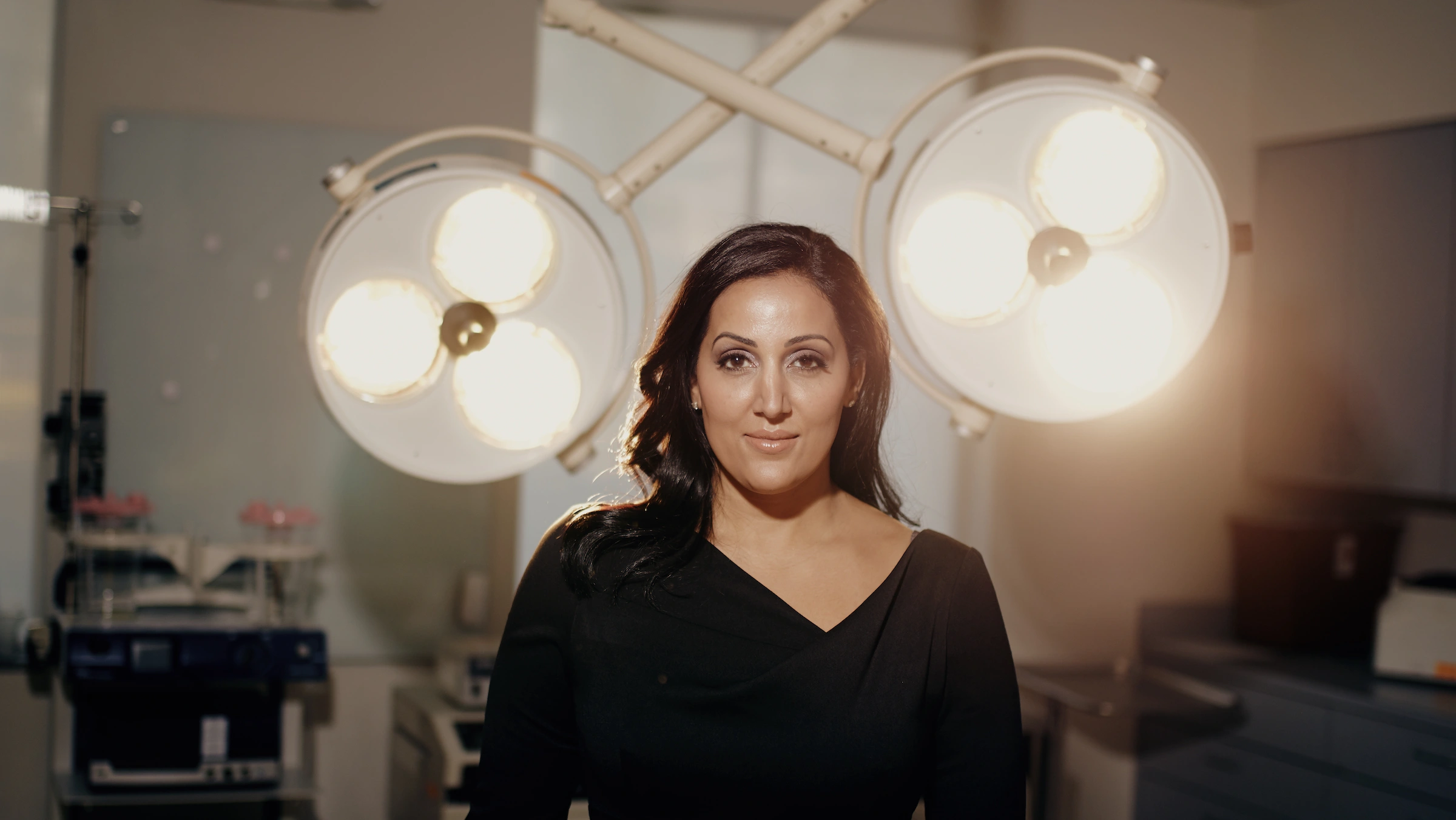 Dr. Gill in her surgery room